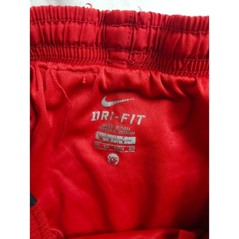 Nike Athletic Shorts Womens Size XS Red White Dri‎ Fit Running Training Outdoor